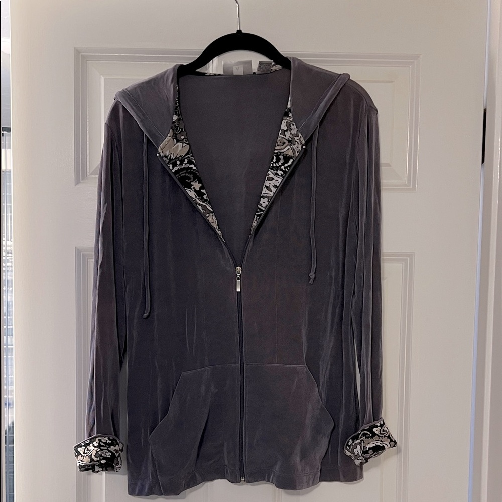 Chico's Travelers Purplish-Gray Top